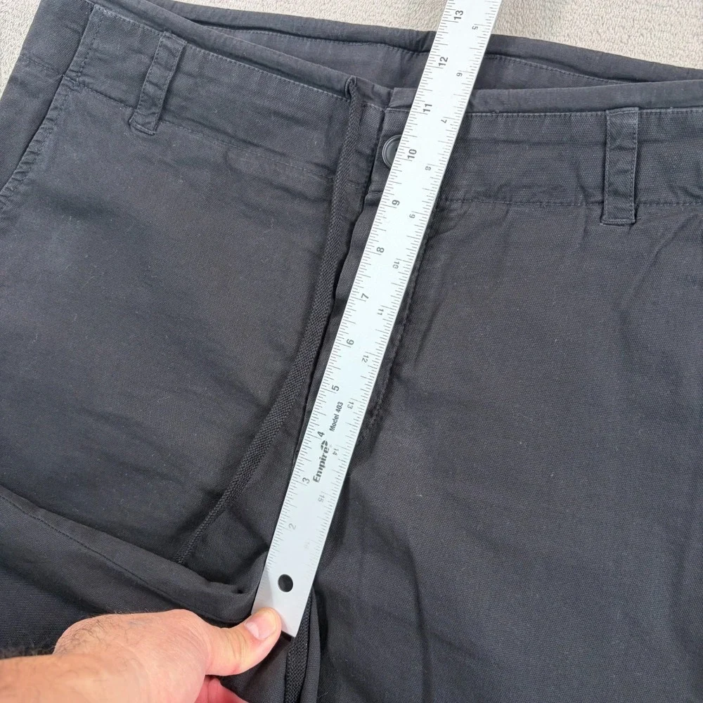 James Perse Cotton Canvas Utility‎ Pant in Black Men Actual 34x31 (Tag 30) $295